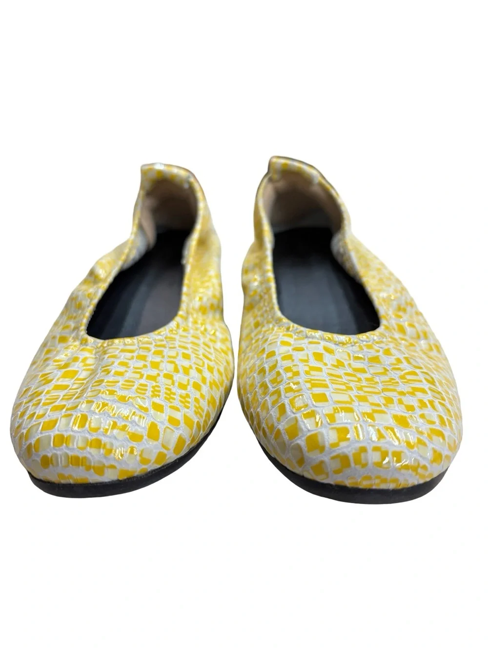 Arche Women’s Yellow Leather Patterned Flats Sz 37